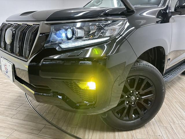 ランドクルーザープラド TX Lパッケージ・ブラックエディション ルーフレール/黒革/純正ナビ地デジ/Bluetooth搭載/バックカメラ/追従クルコン/レーンキープアシスト/衝突軽減/シートベンチレーション/パワーシート/オートハイビーム/(74枚目)