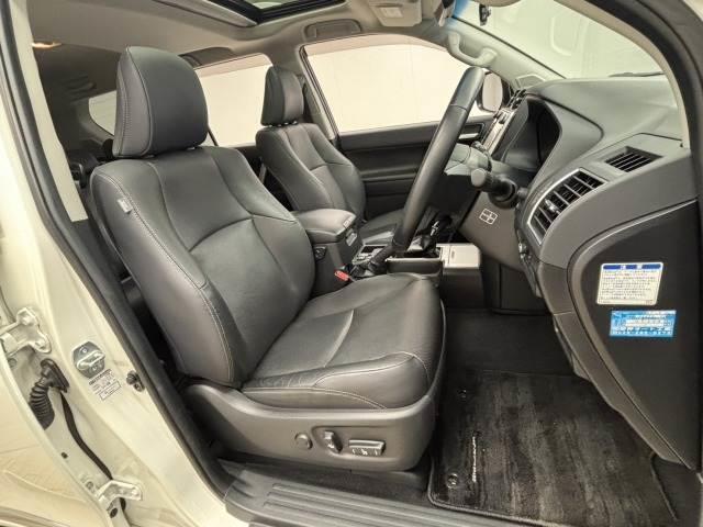 ランドクルーザープラド ＴＸ　Ｌパッケージ　ＴＲＤエアロ／サンルーフ／全周囲／ルーフレール／デルタフォース　オーバル１７インチＡＷ／黒革／純正９型ナビ地デジ／ダウンヒルアシスト／センターデフロック／ベンチレーション／追従クルコン／レーンキープ（5枚目）