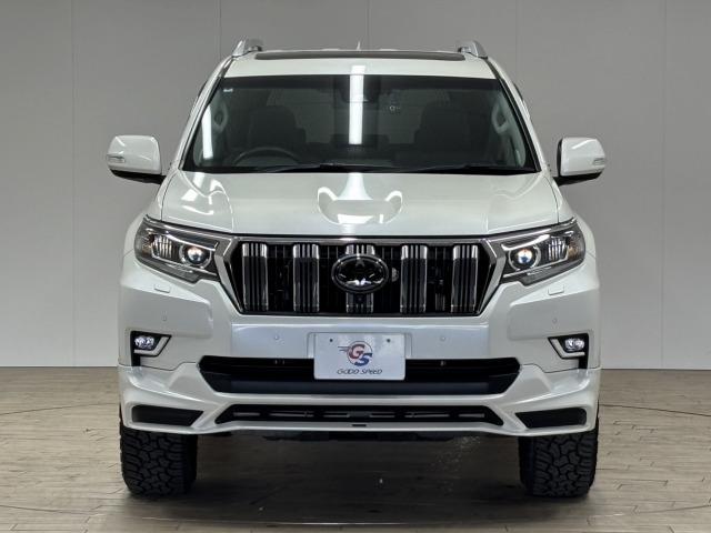 ランドクルーザープラド ＴＸ　Ｌパッケージ　ＴＲＤエアロ／サンルーフ／全周囲／ルーフレール／デルタフォース　オーバル１７インチＡＷ／黒革／純正９型ナビ地デジ／ダウンヒルアシスト／センターデフロック／ベンチレーション／追従クルコン／レーンキープ（28枚目）