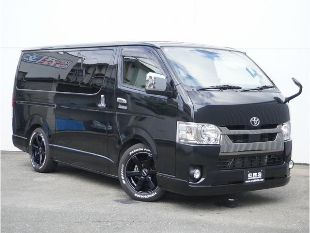 ハイエースバン スーパーＧＬ　ダークプライムＩＩ　ハイエースバン／スーパーＧＬ／ダークプライムＩＩ／２ＷＤ／でイーゼル／ＫＥＮＷＯＯＤナビ／スピーカー増設／１７インチ／ＥＣ－１７／ブラックリムフランジポリッシュ／ヨコハマパラダ（9枚目）