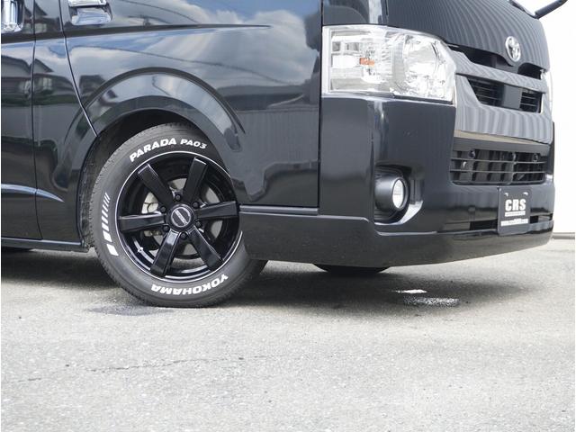 ハイエースバン スーパーＧＬ　ダークプライムＩＩ　ハイエースバン／スーパーＧＬ／ダークプライムＩＩ／２ＷＤ／でイーゼル／ＫＥＮＷＯＯＤナビ／スピーカー増設／１７インチ／ＥＣ－１７／ブラックリムフランジポリッシュ／ヨコハマパラダ（13枚目）