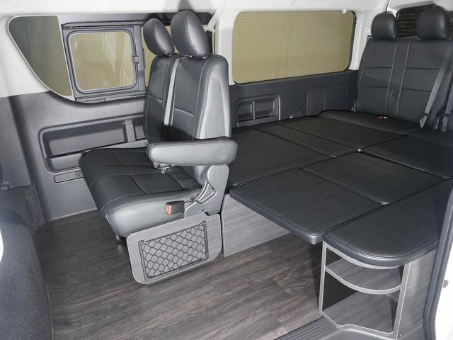 ハイエースワゴン GL 新車未登録/ワゴンGL/ガソリン車/ベットキット架装/10人乗り/デジタルインナーミラー/2インチローダウン/ESSEX/パノラミックビューモニター/カロッツェリア/楽ナビ/7インチナビゲーション(54枚目)