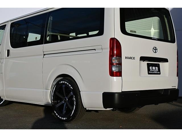 ハイエースバン ロングＤＸ　新車未登録／ＤＸ／２ＷＤ／ガソリン車／３／６人乗り／９ｋｍ／ＣＲＳ／ＥＳＳＥＥＸ／バッドパネル／２インチローダウン／カロッツェリア／楽ナビ／デジタルインナーミラー／ＥＴＣ／パノラミックビューモニター（26枚目）