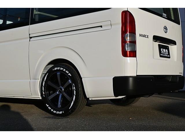 ハイエースバン ロングＤＸ　新車未登録／ＤＸ／２ＷＤ／ガソリン車／３／６人乗り／９ｋｍ／ＣＲＳ／ＥＳＳＥＥＸ／バッドパネル／２インチローダウン／カロッツェリア／楽ナビ／デジタルインナーミラー／ＥＴＣ／パノラミックビューモニター（28枚目）