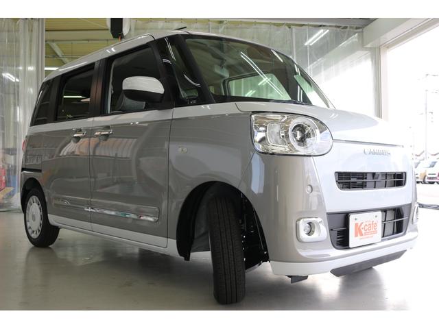 ムーヴキャンバス ストライプスＧ　両側電動スライドドア　クリアランスソナー　衝突被害軽減システム　オートライト　ＬＥＤヘッドランプ　スマートキー　アイドリングストップ　電動格納ミラー　シートヒーター　ベンチシート　ＣＶＴ（13枚目）