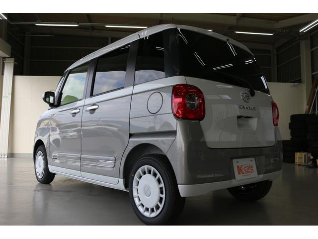 ムーヴキャンバス ストライプスＧ　両側電動スライドドア　クリアランスソナー　衝突被害軽減システム　オートライト　ＬＥＤヘッドランプ　スマートキー　アイドリングストップ　電動格納ミラー　シートヒーター　ベンチシート　ＣＶＴ（17枚目）