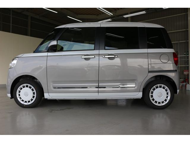 ムーヴキャンバス ストライプスＧ　両側電動スライドドア　クリアランスソナー　衝突被害軽減システム　オートライト　ＬＥＤヘッドランプ　スマートキー　アイドリングストップ　電動格納ミラー　シートヒーター　ベンチシート　ＣＶＴ（18枚目）