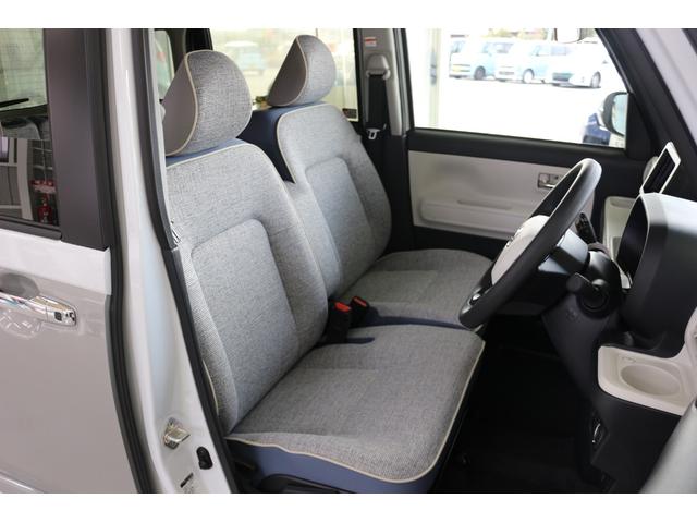 ムーヴキャンバス ストライプスＧ　両側電動スライドドア　クリアランスソナー　衝突被害軽減システム　オートライト　ＬＥＤヘッドランプ　スマートキー　アイドリングストップ　電動格納ミラー　シートヒーター　ベンチシート　ＣＶＴ（49枚目）