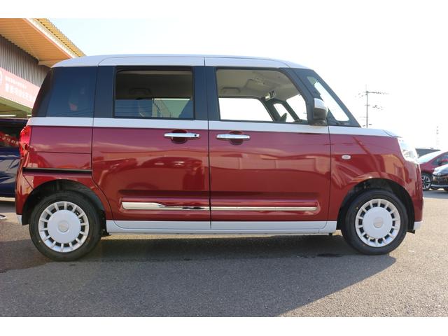 ムーヴキャンバス ストライプスＧ　バックカメラ　両側電動スライドドア　クリアランスソナー　衝突被害軽減システム　オートライト　ＬＥＤヘッドランプ　スマートキー　アイドリングストップ　電動格納ミラー　シートヒーター　ベンチシート　ＣＶＴ（14枚目）