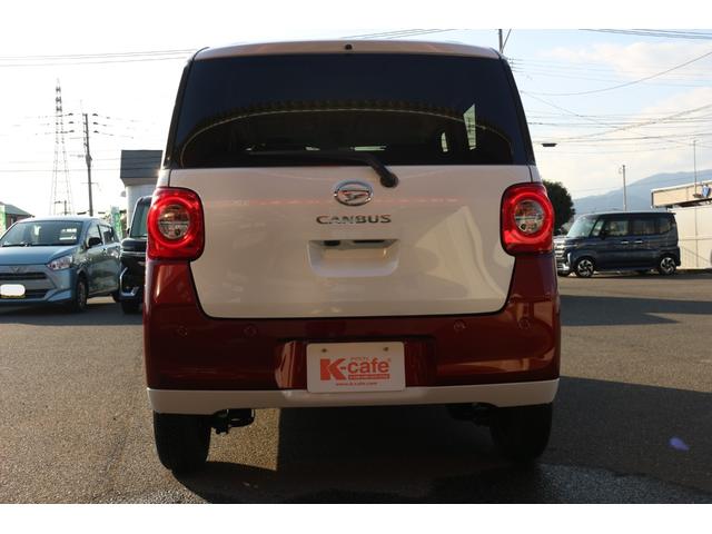 ムーヴキャンバス ストライプスＧ　バックカメラ　両側電動スライドドア　クリアランスソナー　衝突被害軽減システム　オートライト　ＬＥＤヘッドランプ　スマートキー　アイドリングストップ　電動格納ミラー　シートヒーター　ベンチシート　ＣＶＴ（16枚目）