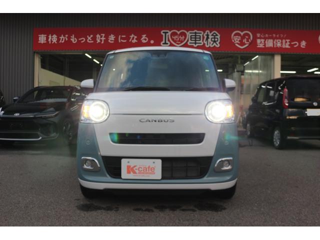 ムーヴキャンバス ストライプスＧ　バックカメラ　両側電動スライドドア　クリアランスソナー　衝突被害軽減システム　オートライト　ＬＥＤヘッドランプ　スマートキー　アイドリングストップ　電動格納ミラー　シートヒーター　ベンチシート　ＣＶＴ（12枚目）