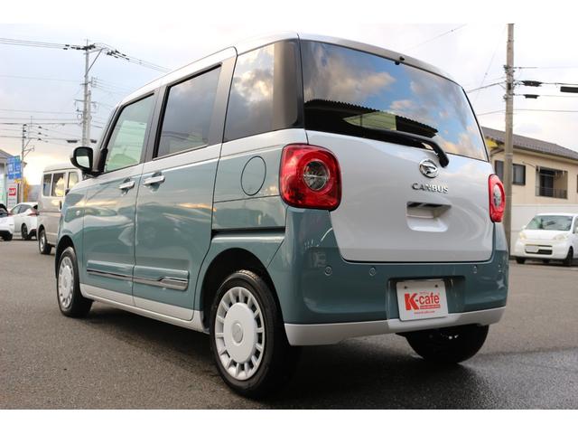 ムーヴキャンバス ストライプスＧ　バックカメラ　両側電動スライドドア　クリアランスソナー　衝突被害軽減システム　オートライト　ＬＥＤヘッドランプ　スマートキー　アイドリングストップ　電動格納ミラー　シートヒーター　ベンチシート　ＣＶＴ（18枚目）