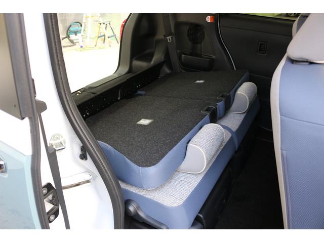 ムーヴキャンバス ストライプスＧ　バックカメラ　両側電動スライドドア　クリアランスソナー　衝突被害軽減システム　オートライト　ＬＥＤヘッドランプ　スマートキー　アイドリングストップ　電動格納ミラー　シートヒーター　ベンチシート　ＣＶＴ（48枚目）