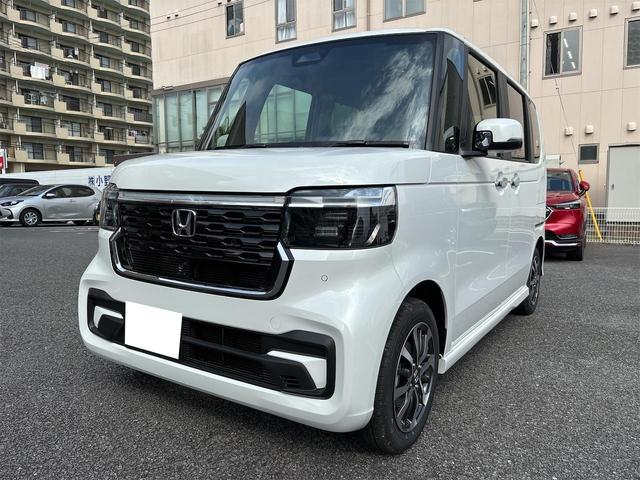 Ｎ－ＢＯＸカスタム ベースグレード　バックカメラ　フロントカメラ　両側スライド・片側電動　クリアランスソナー　オートクルーズコントロール　レーンアシスト　オートライト　スマートキー　アイドリングストップ　電動格納ミラー　シートヒーター（12枚目）