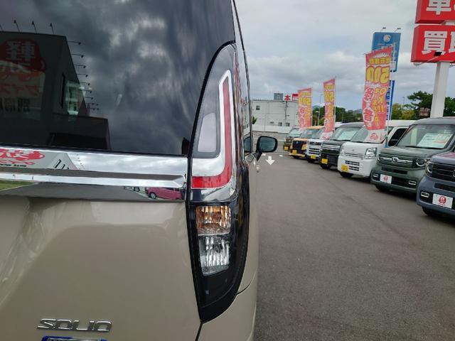ソリオ ハイブリッドＭＺ　登録済未使用車　両側電動スライドドア　クリアランスソナー　オートクルーズコントロール　レーンアシスト　衝突被害軽減システム　アルミホイール　オートライト　ＬＥＤヘッドランプ　スマートキー（31枚目）