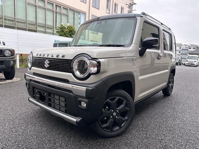 ハスラー タフワイルド　届出済未使用車　クリアランスソナー　オートクルーズコントロール　レーンアシスト　衝突被害軽減システム　オートライト　ＬＥＤヘッドランプ　　アイドリングストップ　電動格納ミラー　シートヒーター　ＣＶＴ（2枚目）
