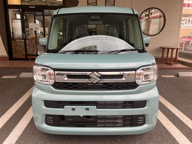 スペーシア ハイブリッドG 両側スライドドア クリアランスソナー 衝突被害軽減システム オートライト LEDヘッドランプ スマートキー アイドリングストップ 電動格納ミラー ベンチシート CVT 盗難防止システム ABS ESC(4枚目)