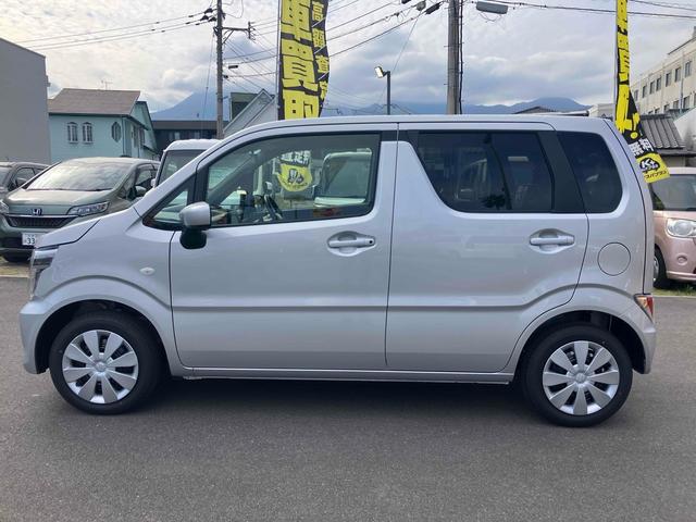 ワゴンR FX クリアランスソナー レーンアシスト 衝突被害軽減システム オートライト スマートキー 電動格納ミラー シートヒーター ベンチシート CVT 盗難防止システム ABS ESC 衝突安全ボディ エアコン(52枚目)