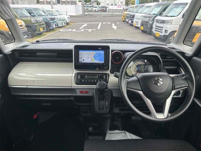 スペーシア バックカメラ 両側電動スライドドア ナビ クリアランスソナー レーンアシスト 衝突被害軽減システム オートライト スマートキー アイドリングストップ 電動格納ミラー シートヒーター ベンチシート(2枚目)