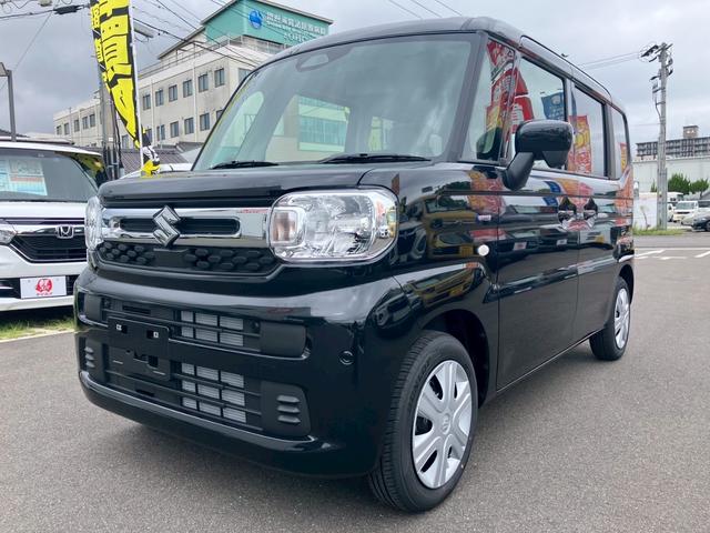 スペーシア ハイブリッドG 両側スライドドア クリアランスソナー 衝突被害軽減システム オートライト LEDヘッドランプ スマートキー アイドリングストップ 電動格納ミラー ベンチシート CVT 盗難防止システム ABS ESC(51枚目)