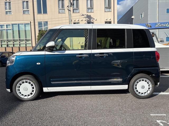 ムーヴキャンバス ストライプスＧ　バックカメラ　両側電動スライドドア　クリアランスソナー　衝突被害軽減システム　ＬＥＤヘッドランプ　スマートキー　アイドリングストップ　電動格納ミラー　シートヒーター　ベンチシート（43枚目）