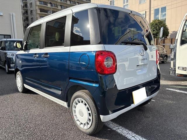 ムーヴキャンバス ストライプスＧ　バックカメラ　両側電動スライドドア　クリアランスソナー　衝突被害軽減システム　ＬＥＤヘッドランプ　スマートキー　アイドリングストップ　電動格納ミラー　シートヒーター　ベンチシート（51枚目）