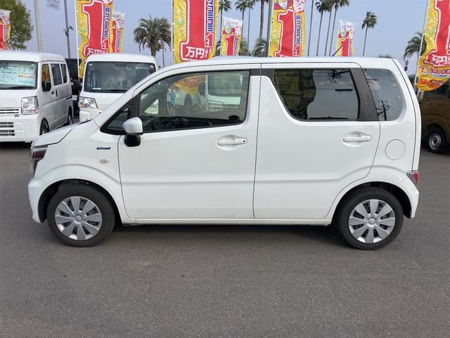 ワゴンR ハイブリッドFX ETC クリアランスソナー レーンアシスト 衝突被害軽減システム オートライト スマートキー アイドリングストップ 電動格納ミラー シートヒーター ベンチシート CVT 盗難防止システム ABS(14枚目)