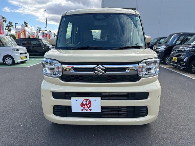 スペーシア ハイブリッドG 両側スライドドア クリアランスソナー 衝突被害軽減システム オートライト LEDヘッドランプ スマートキー アイドリングストップ 電動格納ミラー ベンチシート CVT 盗難防止システム ABS ESC(2枚目)