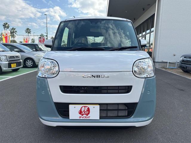 ムーヴキャンバス ストライプスＸ　バックカメラ　両側電動スライドドア　クリアランスソナー　衝突被害軽減システム　オートライト　スマートキー　アイドリングストップ　電動格納ミラー　ベンチシート　ＣＶＴ　盗難防止システム　ＡＢＳ　ＥＳＣ（4枚目）