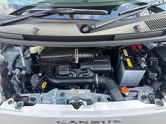 ムーヴキャンバス ストライプスＸ　バックカメラ　両側電動スライドドア　クリアランスソナー　衝突被害軽減システム　オートライト　スマートキー　アイドリングストップ　電動格納ミラー　ベンチシート　ＣＶＴ　盗難防止システム　ＡＢＳ　ＥＳＣ（48枚目）