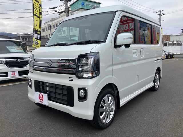 エブリイワゴン ＰＺターボ　両側スライド・片側電動　クリアランスソナー　レーンアシスト　衝突被害軽減システム　オートライト　ＬＥＤヘッドランプ　スマートキー　アイドリングストップ　電動格納ミラー　シートヒーター　ベンチシート（16枚目）