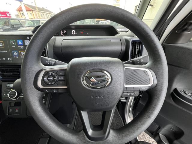 タント X バックカメラ 両側スライド・片側電動 TV クリアランスソナー 衝突被害軽減システム オートライト LEDヘッドランプ スマートキー アイドリングストップ 電動格納ミラー シートヒーター ベンチシート(27枚目)