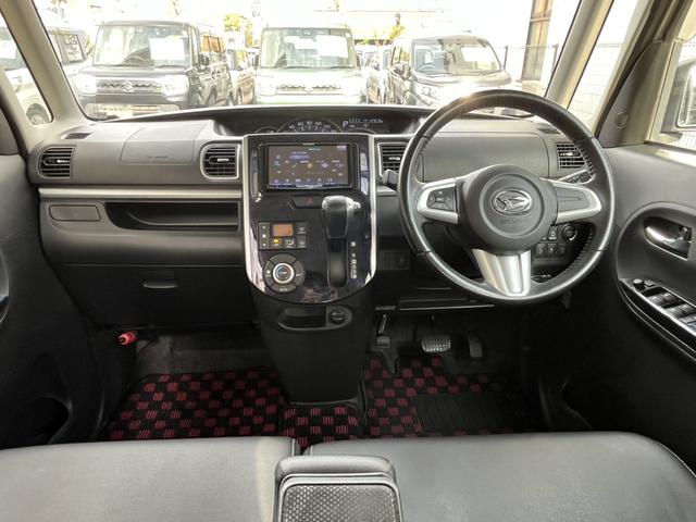 タント カスタムＲＳ　トップエディションＳＡＩＩ　ＥＴＣ　バックカメラ　両側電動スライドドア　ナビ　クリアランスソナー　衝突被害軽減システム　オートライト　ＬＥＤヘッドランプ　スマートキー　アイドリングストップ　電動格納ミラー　ベンチシート　ＣＶＴ（7枚目）