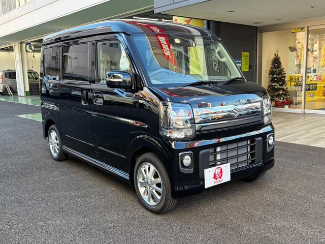 エブリイワゴン ＰＺターボスペシャル　両側電動スライドドア　クリアランスソナー　レーンアシスト　衝突被害軽減システム　オートライト　ＬＥＤヘッドランプ　スマートキー　アイドリングストップ　電動格納ミラー　シートヒーター　ベンチシート（2枚目）