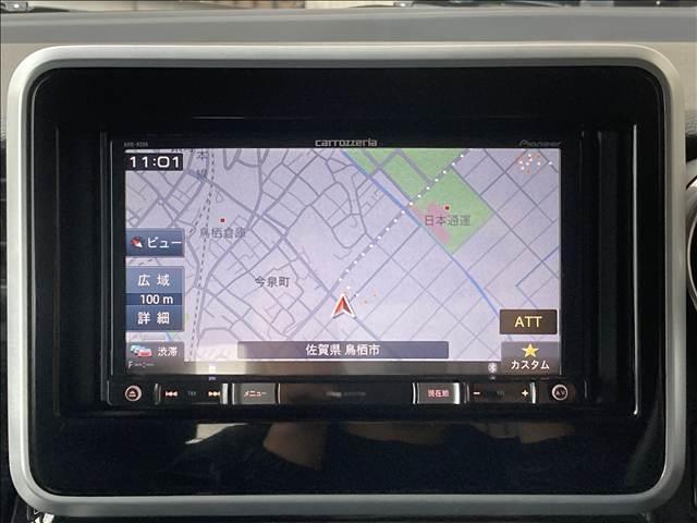 スペーシアカスタム ハイブリッドGS 禁煙車 安全装置 横滑り防止装置 アクセル踏み間違い防止装置 盗難防止装置 両側スライド片側電動ドア 社外ナビ Bluetooth接続 CD DVD アイドリングストップ シートヒーター 純正アルミ(5枚目)