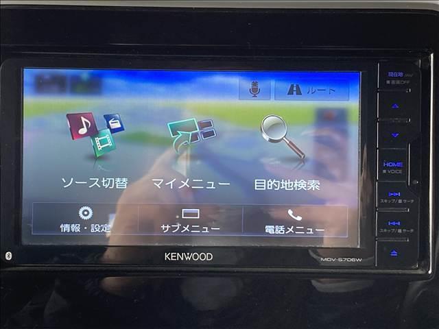 スペーシア ハイブリッドX 禁煙車 両側電動スライドドア 社外ナビ Bluetooth接続 CD DVD再生 フルセグTV シートヒーター アイドリングストップ スマートキー 衝突軽減ブレーキ 横滑り防止装置 障害物センサー(6枚目)
