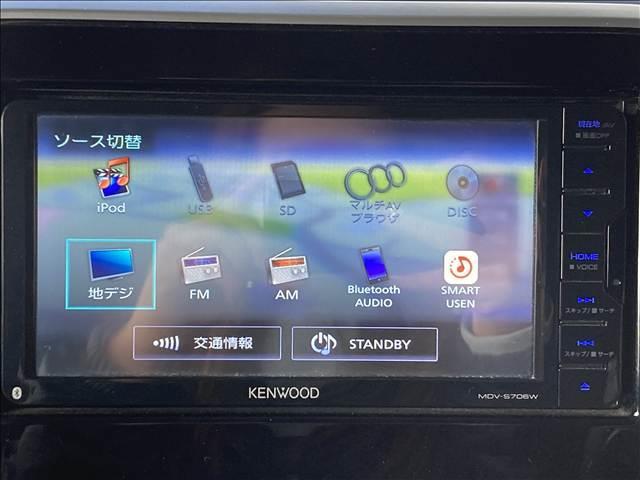 スペーシア ハイブリッドX 禁煙車 両側電動スライドドア 社外ナビ Bluetooth接続 CD DVD再生 フルセグTV シートヒーター アイドリングストップ スマートキー 衝突軽減ブレーキ 横滑り防止装置 障害物センサー(8枚目)