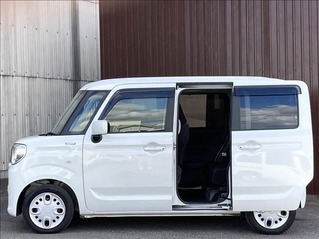 スペーシア ハイブリッドX 禁煙車 両側電動スライドドア 社外ナビ Bluetooth接続 CD DVD再生 フルセグTV シートヒーター アイドリングストップ スマートキー 衝突軽減ブレーキ 横滑り防止装置 障害物センサー(19枚目)