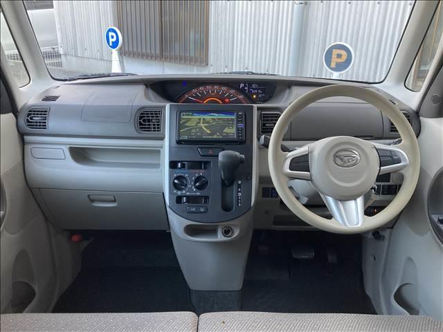 タント Ｌ　ＳＡＩＩＩ　禁煙車　両側スライドドア　ダイハツ純正ナビ　Ｂｌｕｅｔｏｏｔｈ　ＣＤ　ＤＶＤ　バックカメラ　ＥＴＣ　アイドリングストップ　キーレス　衝突軽減ブレーキ　横滑り防止装置　障害物センサー　盗難防止装置（2枚目）