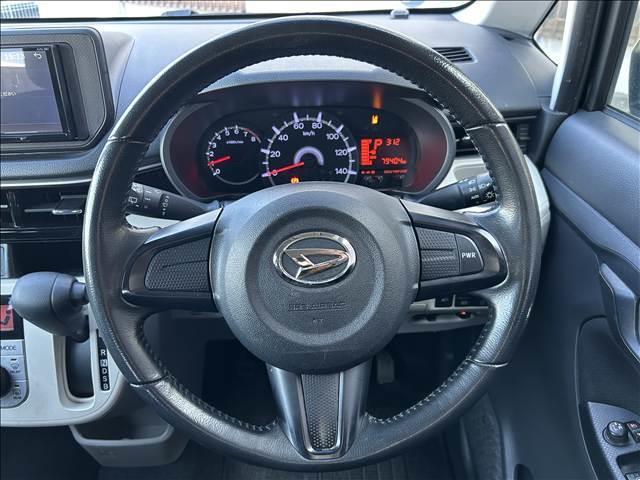 ムーヴ Ｘ　ＳＡＩＩＩ　禁煙車　社外ナビ　Ｂｌｕｅｔｏｏｔｈ　ＣＤ　ＤＶＤ　ＥＴＣ　アイドリングストップ　シートヒーター　オートマチックハイビーム　純正アルミ　スマートキー　衝突軽減ブレーキ　横滑り防止装置　障害物センサー（10枚目）