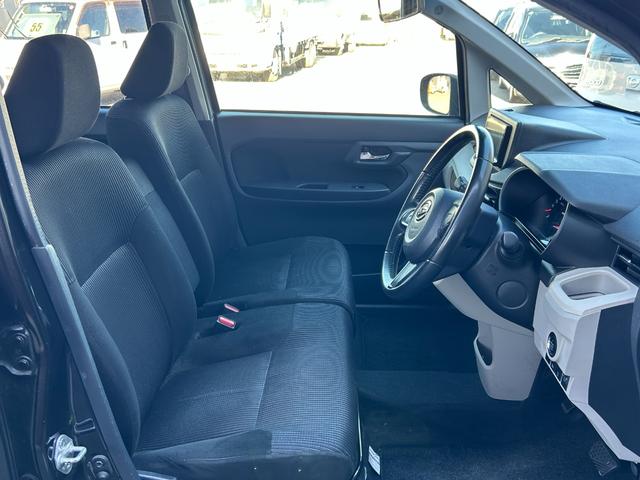 ムーヴ Ｘ　ＳＡＩＩＩ　禁煙車　社外ナビ　Ｂｌｕｅｔｏｏｔｈ　ＣＤ　ＤＶＤ　ＥＴＣ　アイドリングストップ　シートヒーター　オートマチックハイビーム　純正アルミ　スマートキー　衝突軽減ブレーキ　横滑り防止装置　障害物センサー（22枚目）