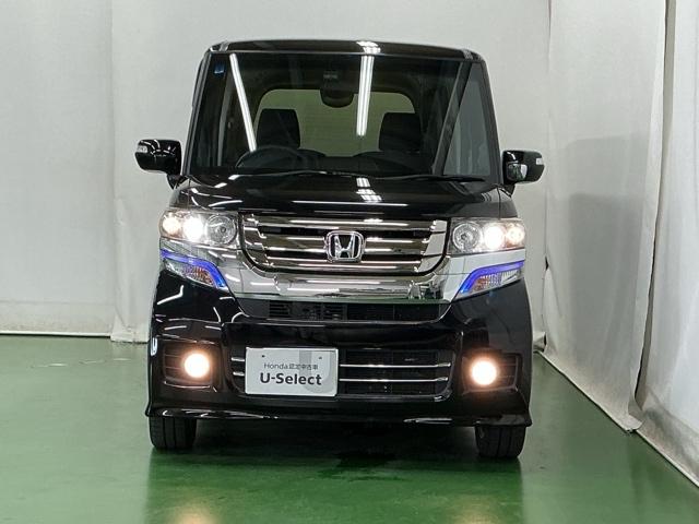 N-BOXカスタム G・Lパッケージ ドラレコ ナビ Rカメラ ブルートゥース アイドリングストップ車 スマキ- 地デジTV パワーウィンドウ 片側電動両側スライドドア 盗難防止システム オートエアコン パワステ DVD再生可 整備記録簿(6枚目)