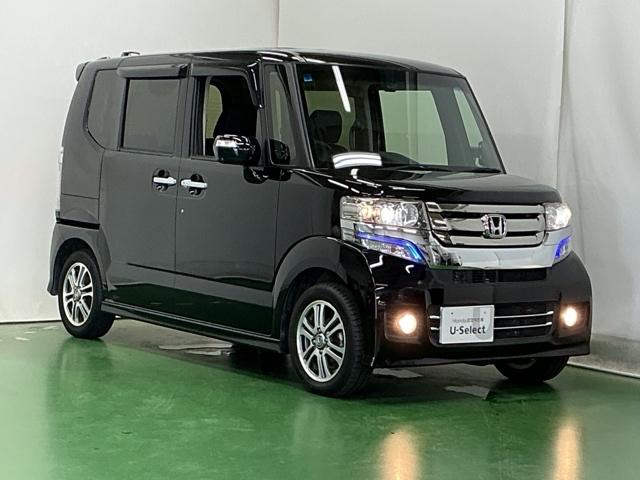 N-BOXカスタム G・Lパッケージ ドラレコ ナビ Rカメラ ブルートゥース アイドリングストップ車 スマキ- 地デジTV パワーウィンドウ 片側電動両側スライドドア 盗難防止システム オートエアコン パワステ DVD再生可 整備記録簿(7枚目)