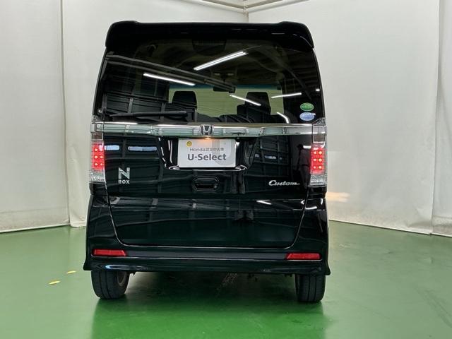 N-BOXカスタム G・Lパッケージ ドラレコ ナビ Rカメラ ブルートゥース アイドリングストップ車 スマキ- 地デジTV パワーウィンドウ 片側電動両側スライドドア 盗難防止システム オートエアコン パワステ DVD再生可 整備記録簿(9枚目)