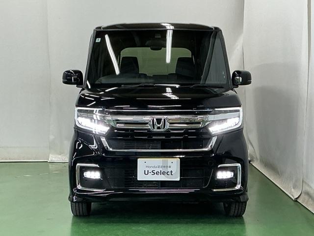 N-BOXカスタム L ドラレコ ナビ Rカメラ ブルートゥース Pソナー サイドエアバッグ Aストップ シートヒータ ベンチシート 点検記録簿 キーフリーシステム LEDライト リアカメ クルーズコントロール AC USB(6枚目)