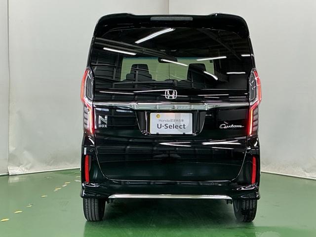 N-BOXカスタム L ドラレコ ナビ Rカメラ ブルートゥース Pソナー サイドエアバッグ Aストップ シートヒータ ベンチシート 点検記録簿 キーフリーシステム LEDライト リアカメ クルーズコントロール AC USB(9枚目)