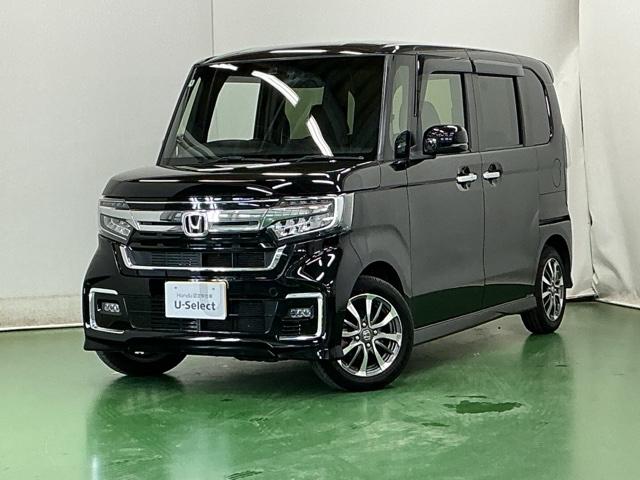 N-BOXカスタム L ドラレコ ナビ Rカメラ ブルートゥース Pソナー サイドエアバッグ Aストップ シートヒータ ベンチシート 点検記録簿 キーフリーシステム LEDライト リアカメ クルーズコントロール AC USB(10枚目)