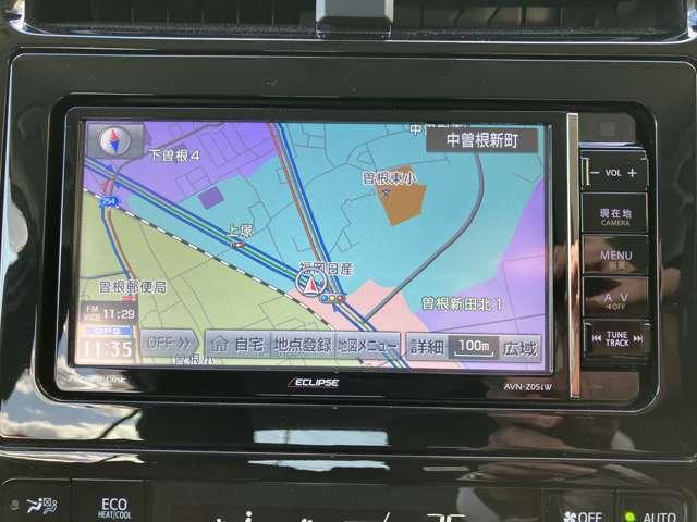 プリウス １．８　Ｓ　社外ナビ　バックカメラ　ＬＥＤヘッドライト　ＬＥＤヘット　盗難防止システム　ＡＣ　ナビ＆ＴＶ　バックガイドモニター　ＥＴＣ車載器　運転席パワーウィンドウ　サイドエアバック　メモリーナビゲーション　リモコンキー　ＡＢＳ　ワンセグ　助手席エアバック（11枚目）