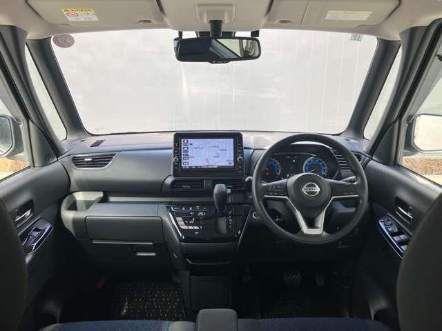 ルークス ６６０　ハイウェイスターＸ　ワンオーナー　９インチナビ　ＥＴＣ２０　誤発進抑制装置　アラウンドビュモニター　ワンオ－ナ－　左右パワースライドドア　ＡＷ　ＳＲＳ　キーフリーシステム　ドライブレコーダ　地デジ　車線逸脱防止　ＥＴＣ（3枚目）