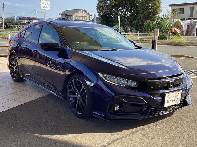 シビック ハッチバック 6MT・ナビ・リアカメラ・ダウンサス・社外マフラー・無限テールレンズ・LEDヘッドライト・ドラレコ・ETC・衝突軽減ブレーキ・オートエアコン 追突軽減ブレーキ 1オーナー Bモニター 整備記録簿(3枚目)